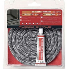 Guarnizione termica alte temperature stufa 2,5 mt camino caldaia corda adesivo