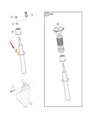 VOLVO XC60 MK2 Front Shock Absorber 32213633 NEW GENUINE | eBay 