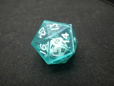 Double D20 - Small 20 in Large Twenty Die - Green RPG Tabletop Gaming Roleplay