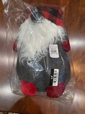 Pottery Barn Plush Holiday Gnome, Buffalo Plaid, Medium, 11"H - Medium - NEW