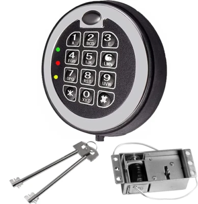 MOUNTPARTS Replace Mesa MSL 500 Safe Lock Solenoid Electronic Lock with 2 Override Keys