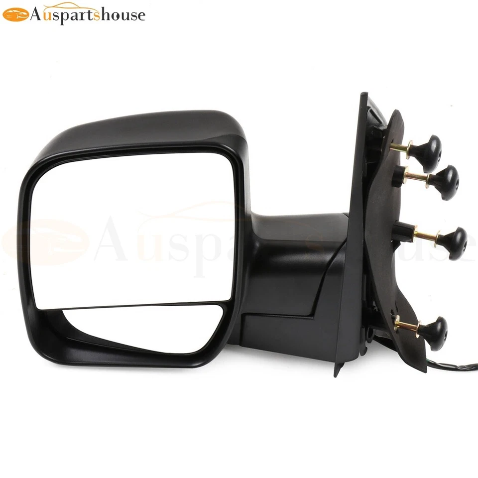 Espejo retrovisor lateral LH Power plegable manualmente negro para Ford E-150/E-250 2003-2013 Foto 3 de 4