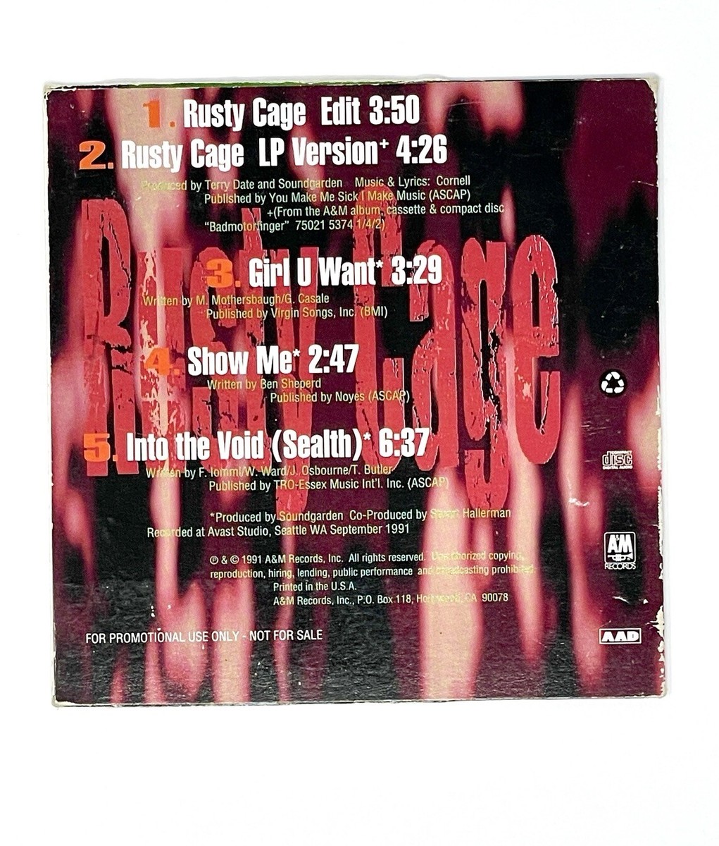 洋楽 SOUNDGARDEN/RUSTY CAGE Soundgarden – Rusty Cage – Vinyl (7