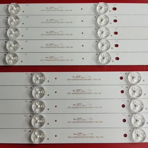 LED Backlight strips For W55 UQTV58FE TVB55R4PR004 ZX55ZC332M10A0V2-K600 - Picture 3 of 8