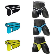 ADANNU Brand Men's Briefs Sexy High Fork U Convex Underpants Underwear M-2XL