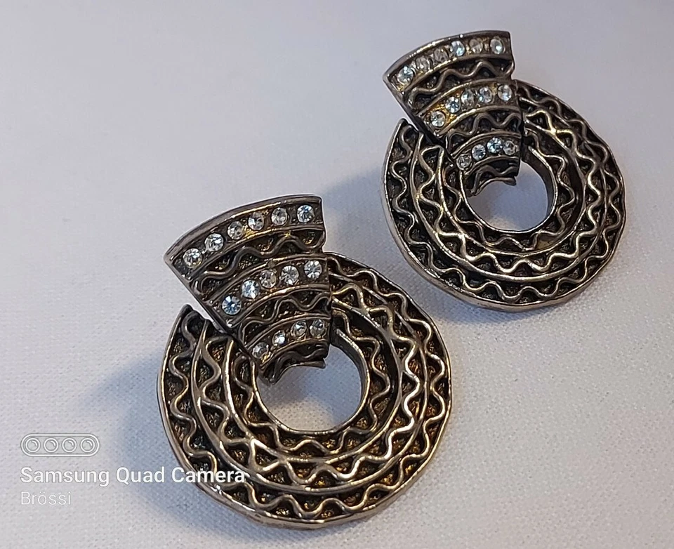 Agatha Paris Ohrclips Vintage Clips massiver Ohrschmuck - Bild 2 von 4