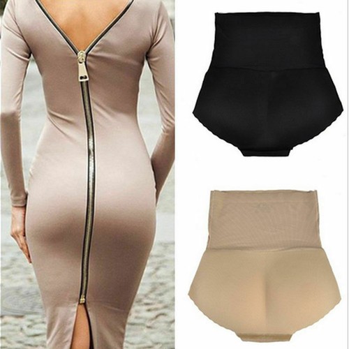 US Tummy Control High Waist Panty Underwear Body Shaper Seamless Padded Fake ASS - Picture 5 of 14