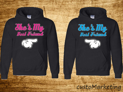 Kids Hoodie Matching Hoodies For Best Friend Boy And Girl Couple
