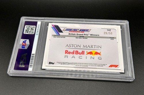 Max Verstappen PSA 10 Portrait 2021 Topps Chrome F1 Gold /50 Sapphire #142 - Picture 5 of 5