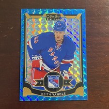 2015-16 O-Pee-Chee Platinum Blue Cubes #28 Keith Yandle /75 New York Rangers