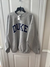 NEW The Cotton Exchange Reverse Weave Duke University Sweatshirt Large USA Made