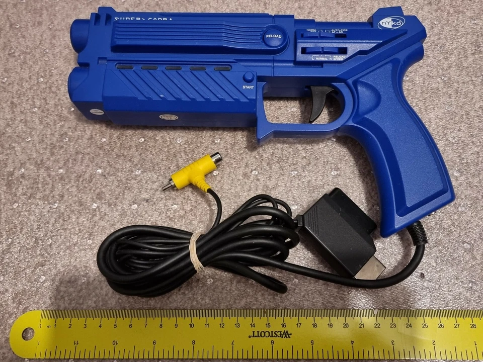 PLAYSTATION PS1 PS2 SEGA SATURN LIGHT GUN PISTOL BLASTER G-Con Nyko Super Cobra - Image 2 of 2