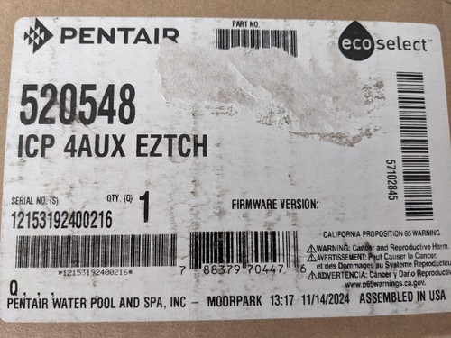 New EasyTouch ICP (Indoor Control Panel) for 4 Circuit Systems Pentair (520548) - Picture 6 of 6