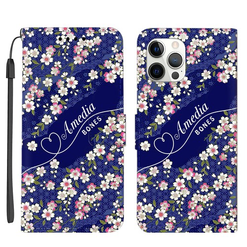 Floral Cover Personalized Leather Wallet Case For iPhone 15 Pro Max 14 13 12 11 - Picture 7 of 44