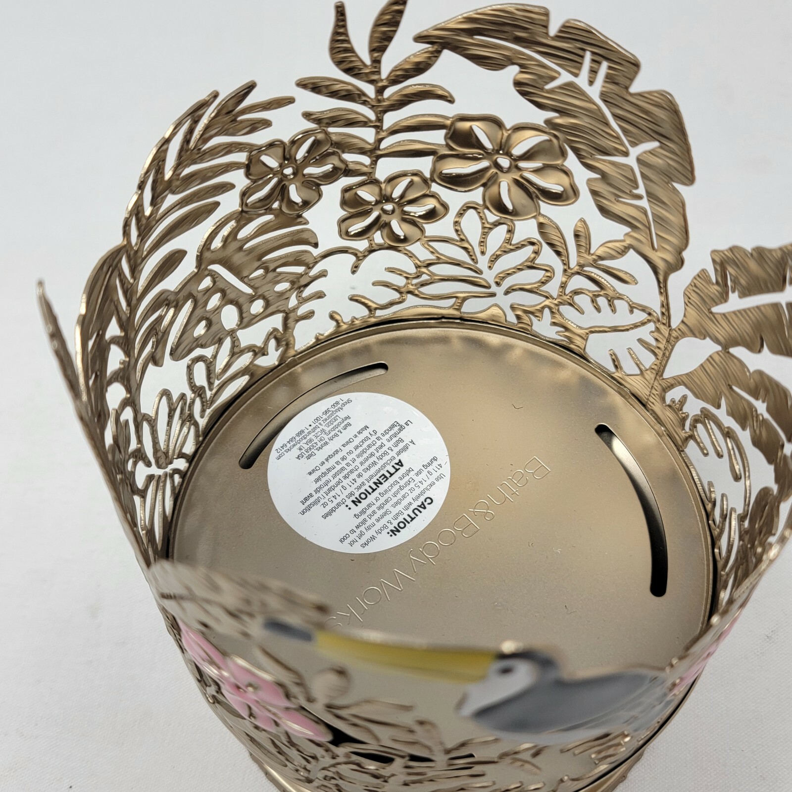 Bath & Body Works TOUCAN TROPICAL RAIN FOREST 3Wick Pedestal Candle