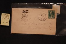 Scott US 184 on cover W. Meriden CT (DPO) to Hamilton ONT w/transit bs (#296)