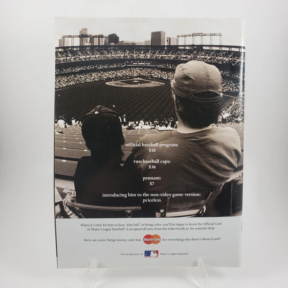 2000 New York Yankees vs Mets SubWay World Series Program Roger Clemens Cover Foto 3 de 4