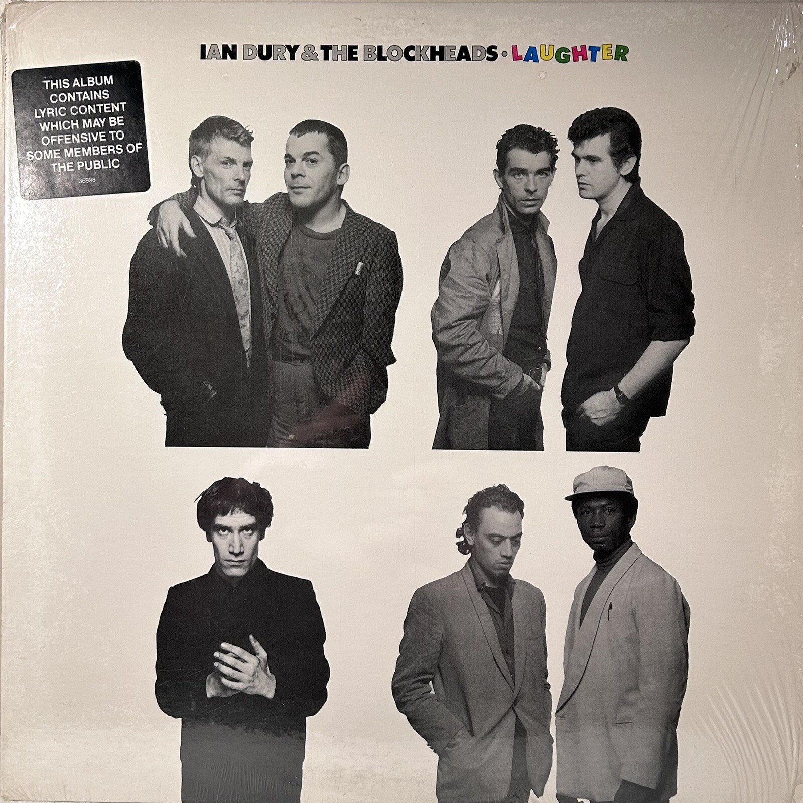 Ian Dury & The Blockheads Laughter 1980 VG+ w/hype sticker & shrinkwrap