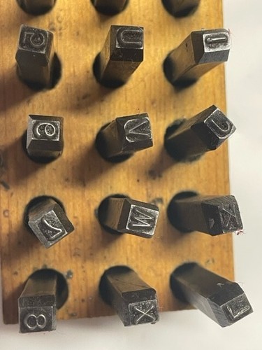 Juego de sellos, letras y números de acero de 1/8" - R127 - Imagen 5 de 7