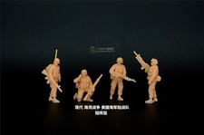 3D Printed 1/72 Modern Gulf War U.S. Marine Corps Command Group 4-Person Plain