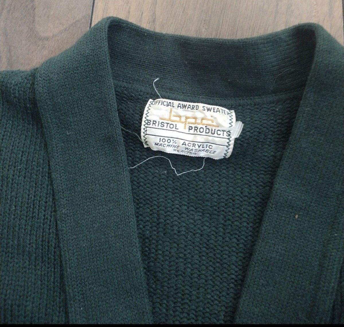 Vintage 60s BPC Bristol Products official award sweater