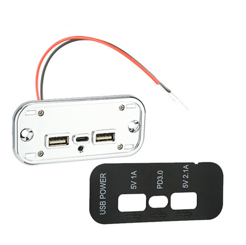 Dual USB Schnellladegerät Ladegerät Buchse Steckdose 12V 24V Für Auto Motorrad - 第 13/13 張圖片