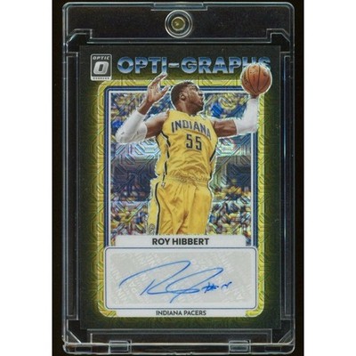 2022-23 Donruss Optic #OG-RBB Roy Hibbert Opti-Graphs Choice Black Gold #/8
