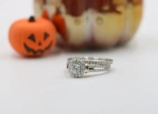 Zales Disney Enchanted Cinderella 1 1/6CT Diamond Engagement Wedding Ring Set