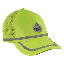 Mens High Visibility Reflective Hat Cap Lime One Size Safety Headwear