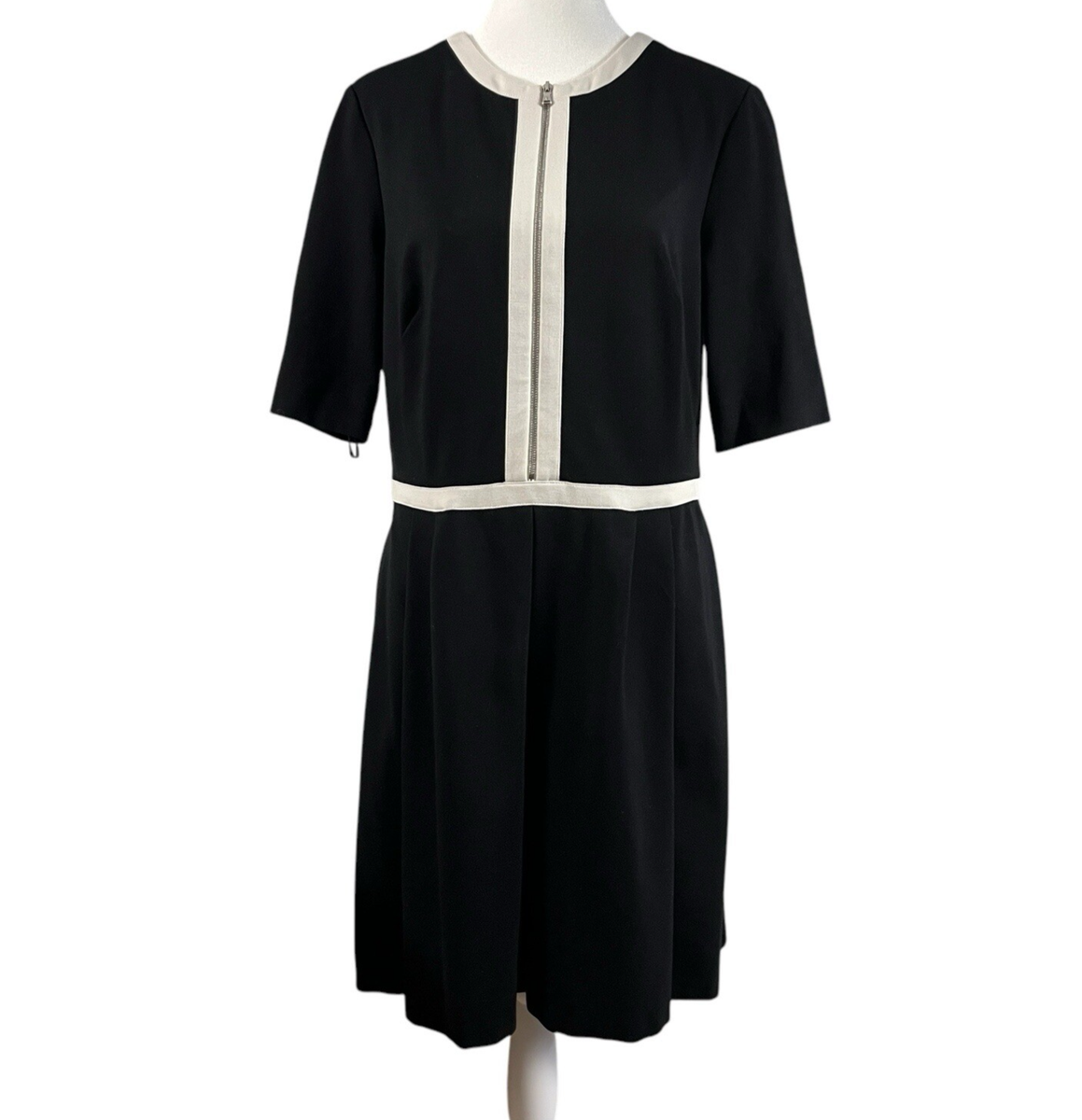 Lauren Ralph Lauren Size 12 Black White Colorblock Ponte Fit Flare Zip Dress | eBay Lauren Ralph Lauren Size 12 Black White Colorblock Ponte Fit Flare Zip Dress | eBay