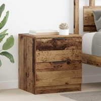 Nachttisch 2 Stk. Altholz 45 X 39 X 50 Cm Holzwerkstoff