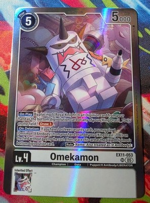 Digimon Card Game Omekamon Super Rare Dawn of Liberator EX11-053 SR NM