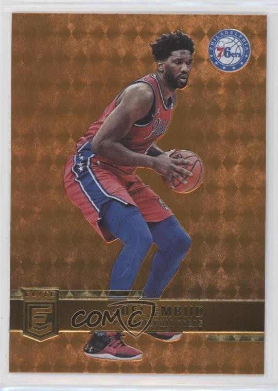 2021-22 Donruss Elite Orange Joel Embiid #9 0yu9
