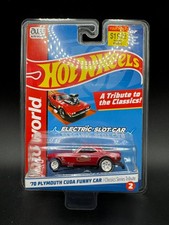 Auto World Hot Wheels Classics 4Gear - 1970's Plymouth Cuda HO Slot Car Q1