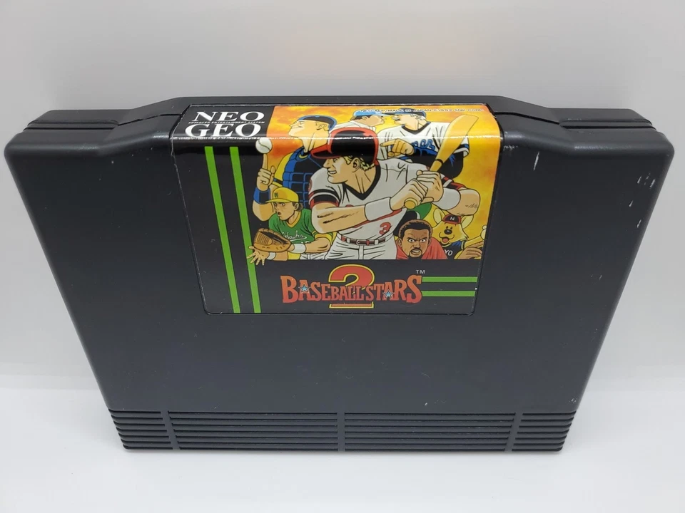 Baseball stars 2 Neo Geo AES | CIB W/ Manual | Dog Tag Case | English | Tested - Image 3 of 4