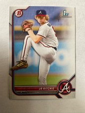 2022 Bowman Draft JR RITCHIE 1st Bowman RC Atlanta BRAVES #BD-126