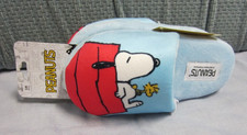 Peanuts Slippers Snoopy on House Woodstock Youth S/M