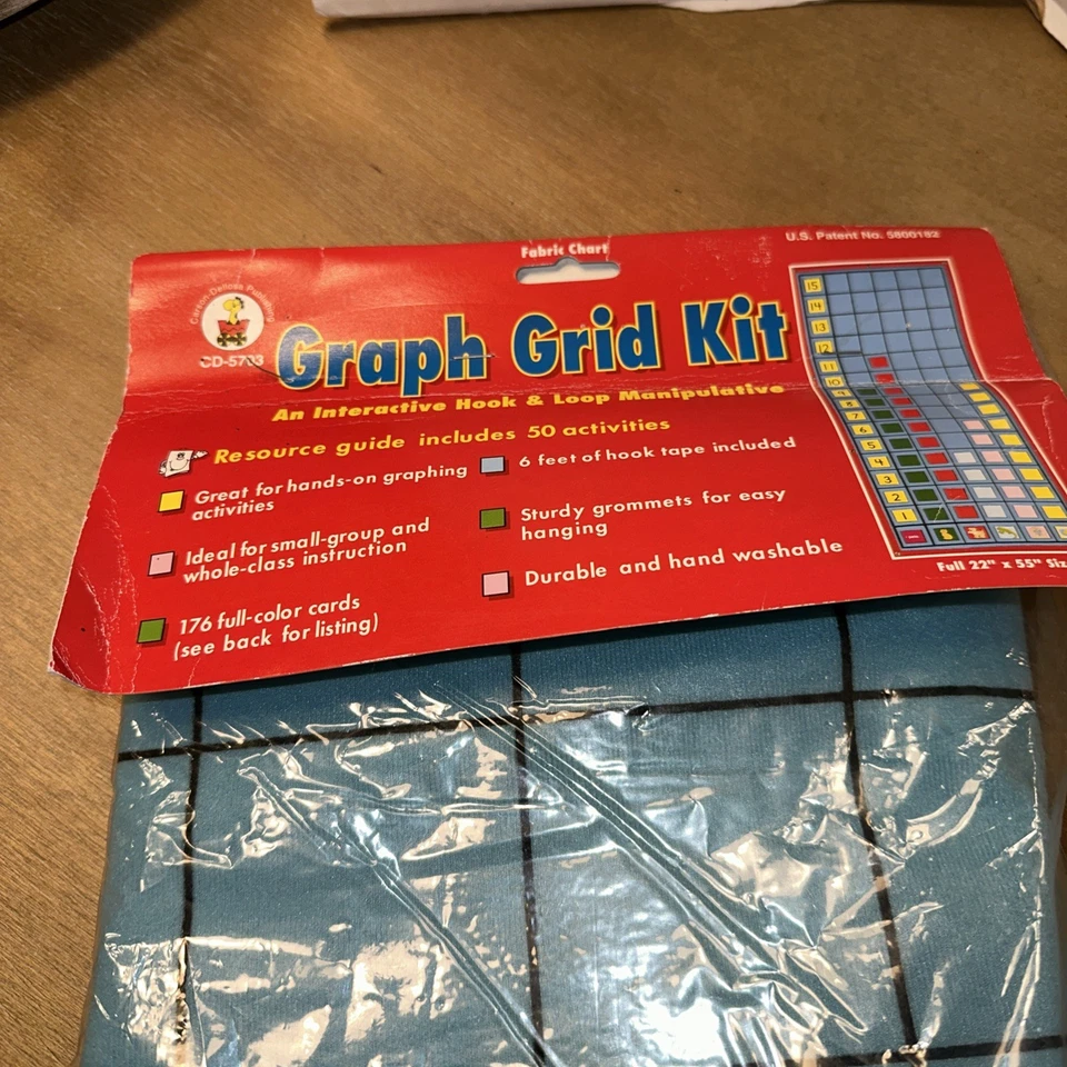Graph Grid Kit An Interative Hook & Loop Manipulative CD-5703 NEW Carson Dellosa - Image 2 of 4