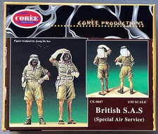 Coree CE-0047 British S.A.S Special Air Service 2 Figs 1/35 Scale Model Kit 1:35
