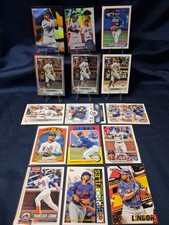 Topps Francisco Lindor 15ct Card Lot Includes Inserts  Refractors 2021-2026 Mets