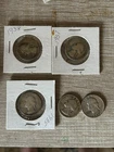 lot of 5 silver quarters circulated.  90% silver  1935-37-39-45-59