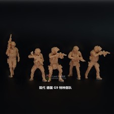 3D Printing 1/72 Modern German G9 Special Forces 5 Person Unpainted
