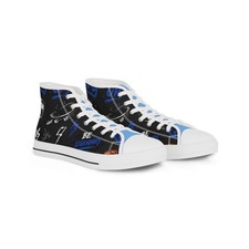 Blue Black Graffiti high top sneakers | Stree...