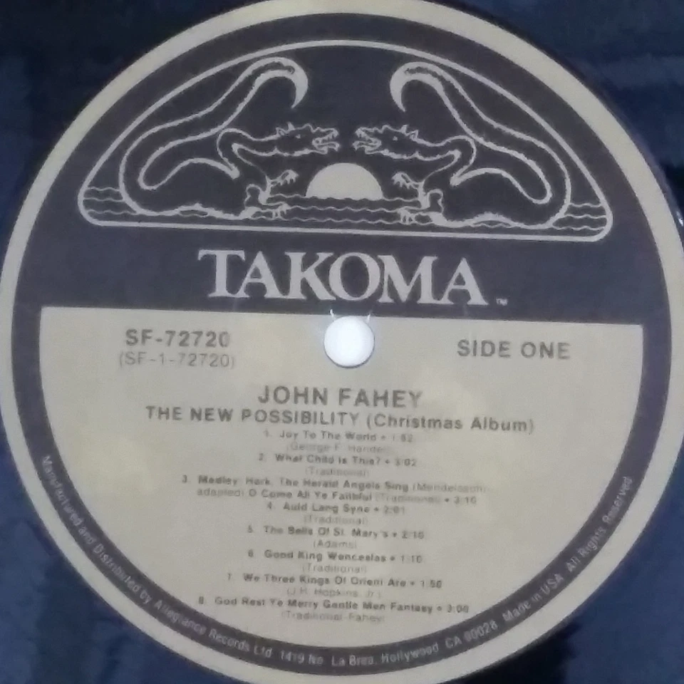 JOHN FAHEY The New Possibility Guitar Soli Christmas Album TAK7020 LP Vinyl VG++ Foto 3 de 3
