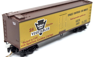 N-Scale Micro-Trains MTL SBIX Stokely Vegetables 40' Wood Reefer #12933 - NEW