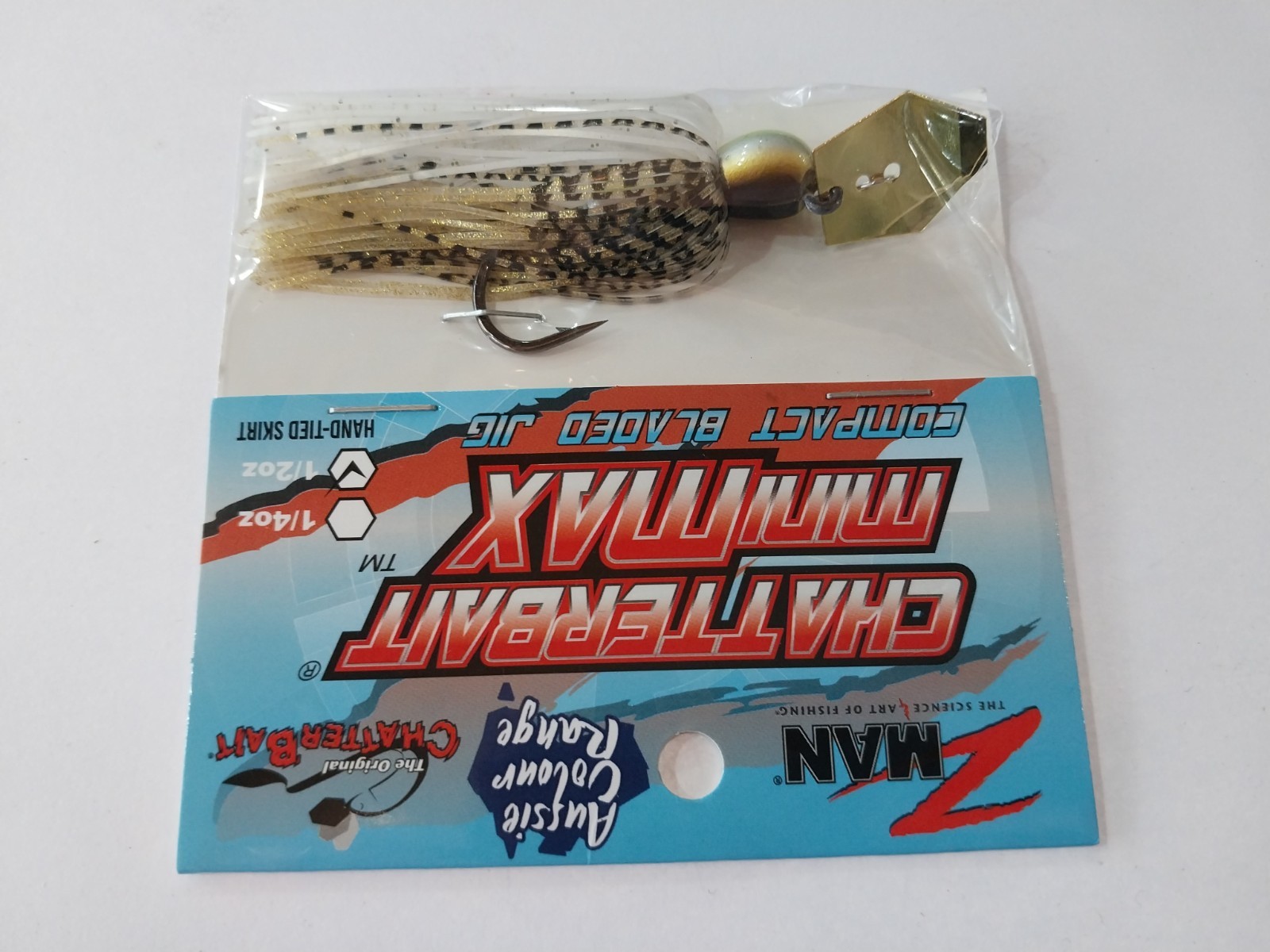 ZMan Chatterbait Mini Max 1/2oz Gold Glimmer Fishing Lure - Image 6