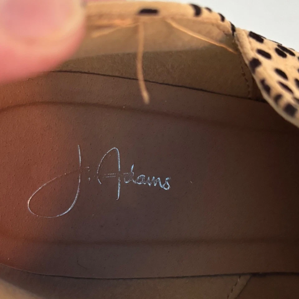 Botines J. Adams Estampado Leopardo Punta Cremallera Trasera Para Mujer Usados en Excelente Condición Talla 10 Foto 4 de 4