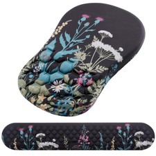Flower 2 in 1 Keyboard Wrist Rest Ergonomic Mouse Pad NonSlip Support
