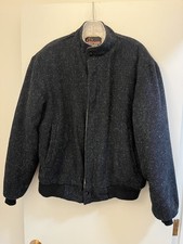 Westwind Sportswear, Black Bomber Jacker, Men's L (42-44), Wool, Made in USA
