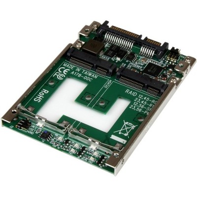 StarTech Dual mSATA SSD to 2.5? SATA RAID Adapter Converter